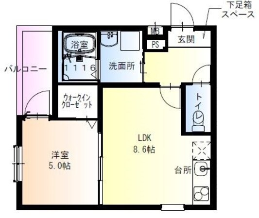 フジパレス住吉大領の物件間取画像